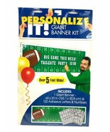 Personalize IT Giant Banner Decorating Kit FOOTBALL 5 Feet Wide 120 Adhe... - £14.70 GBP
