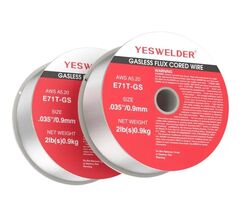 YESWELDER .035'' E71T-GS Gasless Flux Core Wire - 2lb Spool (1roll) - $24.75