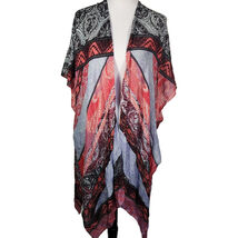 Lovestitch Mixed Floral Artists Bohemian Long Line Kimono Beach Festival OS - $16.53