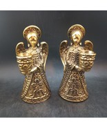 Holiday Angel Candleholders By Napcoware, Gold, Excellent Condition OBO - $29.99