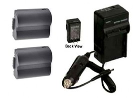 Two 2 Batteries + Charger For Panasonic DMC-FZ30PP DMC-FZ30S DMC-FZ35 DMC-FZ35K - £18.32 GBP