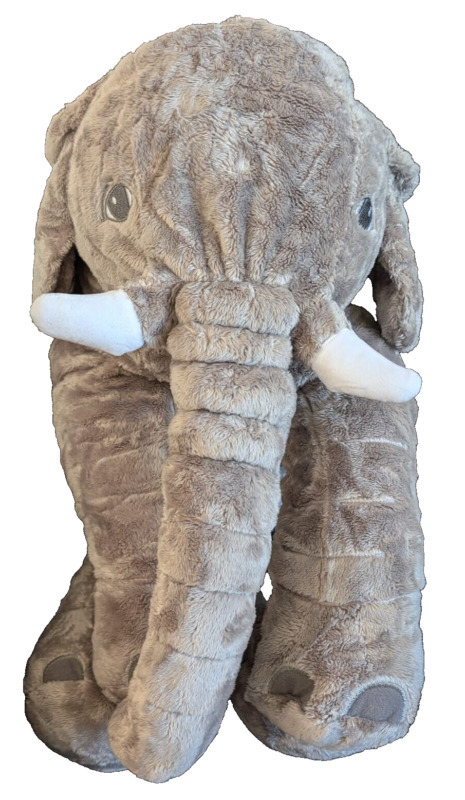 Homily Stuffed Elephant Plush Animal Toy 24In tall Stuffed 100% Polyester - $23.80