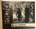 Backdraft Vintage tv guide Print Ad Kurt Russell Robert DeNiro Scott Gle... - $5.93