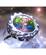 HAUNTED PRISM RING OF THE RAINBOW ASCENDANTS 77 GIFTS HIGHEST LIGHT MAGICK - $563.77