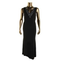 BETSY &amp; ADAM NEW Womens Navy Embellished V-Neck Evening Dress Plus 16W     $199 - £38.56 GBP