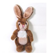 Vintage Jointed Bunny Rabbit Plush Brown California Toys Stuffed Animal ... - $17.81