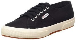 Superga Men&#39;s 2750 Cotu Classic Low Top Lace Up Sneaker Black Size 10 - $59.39