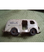 &quot;Milk&quot; Truck metal with rubber wheels - £26.68 GBP