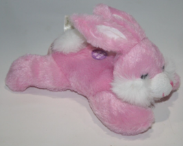 Dan Dee Pink Easter Bunny Rabbit 7&quot; Soft Toy Plush Press Here Boing Sound Tummy - £18.61 GBP