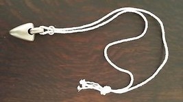 Necklace 18&quot; Long Silver Tone White Rope Nautical - $6.99
