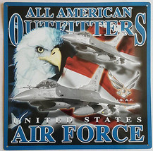 All American Outfitters Air Force Armed Forces Military Patriotic Metal ... - £15.68 GBP