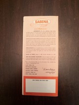 SABENA Belgian World Airlines Holiday Abroad Travel Planner 1962 - £11.95 GBP
