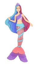 Hallmark Christmas Ornament 2021 Mermaid Barbie, Light - £19.28 GBP