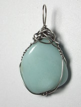 .925 SS Wire Wrapped Amazonite Pendant by Jemel - £27.02 GBP