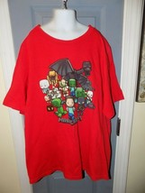 Minecraft Graphic Print Short Sleeve Shirt Size Xl Boy&#39;s Euc - £13.40 GBP