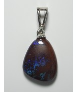 Boulder Opal Pendant, Sterling Silver Bail - £23.98 GBP