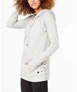 Ideology Lace-Up Sides Hoodie, Color: Gray, Size: Medium, MSRP: 49.50$ - £23.38 GBP