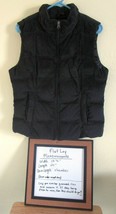 Women&#39;s Eddie Bauer Vest Medium Black Quilted Puffy - &quot;Please Read&quot; Soft... - £15.21 GBP