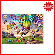 Stunning Hot Air Balloon 1000 Piece Puzzle with Lettered Back for Easy A... - $532.12 MXN