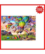 Stunning Hot Air Balloon 1000 Piece Puzzle with Lettered Back for Easy A... - $532.12 MXN