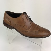 Cole Haan Mens Dress Shoes 11.5 Brown Leather Wingtip Brogue Oxfords - £23.64 GBP