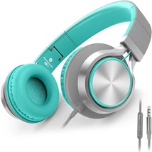 AILIHEN C8 Headphones with Microphone and Volume Control Folding Lightweight Hea - £31.94 GBP