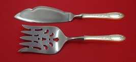 Primrose by Kirk Sterling Silver Fish Serving Set 2 Piece Custom HHWS - $150.58