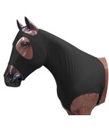 Horse Black Lycra Sleezy Braid + Shoulder Guard Protection Mane Tamer w/... - £29.15 GBP