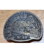 Texas &amp; Pacific Railroad Belt Buckle 1876 General Steam Engine 20 CDC Me... - £18.68 GBP