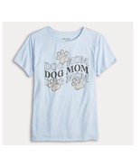NEW Womens Dog Mom Leopard Pawprint Pull Over Crew Neck Shirt Blue Size ... - $20.74 CAD