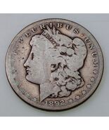1892-CC Silver Morgan Dollar in About Good AG Condition, Full Date, Clea... - $406.36