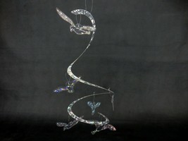 Spiral Seagull Mobile, Shimmering, Colorful Wind Spinner Porch Decoratio... - $5.83