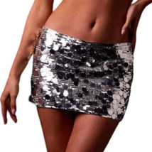 Champagne Chic Mini Skirt Discoball Size Medium New with Tags - £27.83 GBP
