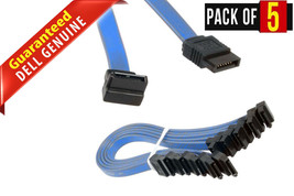Lot X 5 Sata Cable 90 Degree 6Gbps Straight To Right Cable For Sata Hdd Ssd - £19.15 GBP