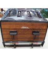 Vintage Mid Century Modern SEARS Counter Craft Chrome wood Toaster 4 sli... - £19.00 GBP