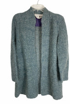 Vintage The Fashion Place Sears Blue Wool Jacket Large Long Sleeve Shoulder Pads - £15.99 GBP