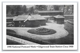 Edgewood Train Station Pittsburgh PA 1998 National Postcard Week Postcard Q26 - £3.30 GBP