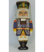 Russian Hand Crafted And Painted Nutcracker Ornament, Purple/Black Hat D... - $83.85 CAD