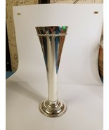 Vintage Godinger&#39;s Silver Beaded Vase - 8.25 inches - £13.36 GBP
