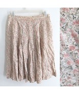 Liz Claiborne size 6 pink floral knee length loose flowy pleaded shorts ... - £7.89 GBP