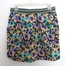 H&amp;M size US 8 / EUR 38 colorful floral print knee length skirt with pock... - £5.24 GBP