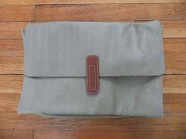 Functional beige case bag fits 13&quot; laptop notebook document pockets/compartments - £8.17 GBP