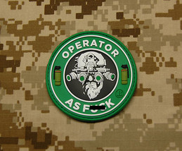 Operator As F**k OAF Nation DEVGRU MARSOC Raiders 3D PVC Patch Grumpy Pe... - $175.63 MXN