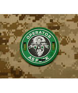 Operator As F**k OAF Nation DEVGRU MARSOC Raiders 3D PVC Patch Grumpy Pe... - $174.70 MXN
