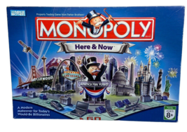 Monopoly Here &amp; Now Edition America Has Voted Board Game COMPLETE Family... - £13.84 GBP