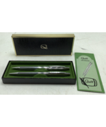 QUILL Silver Tone Chrome Mechanical Pencil and Pen 6&quot; Long set box tested - $33.38 CAD