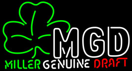 Miller Genuine Draft MGD Shamrock Neon Sign - £549.85 GBP