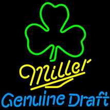 Miller Genuine Draft MGD Green Clover Neon Sign - £558.74 GBP