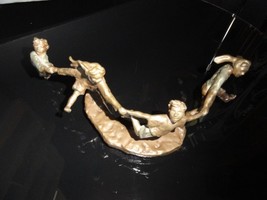Mark Hopkins " Crack the Whip" Bronze Sculpture 11" x 4" x4" image 14