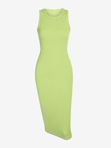 ZAFUL Sleeveless Ribbed Slinky Dress Long Slinky Midi Bodycon Basic Dress - £69.97 GBP